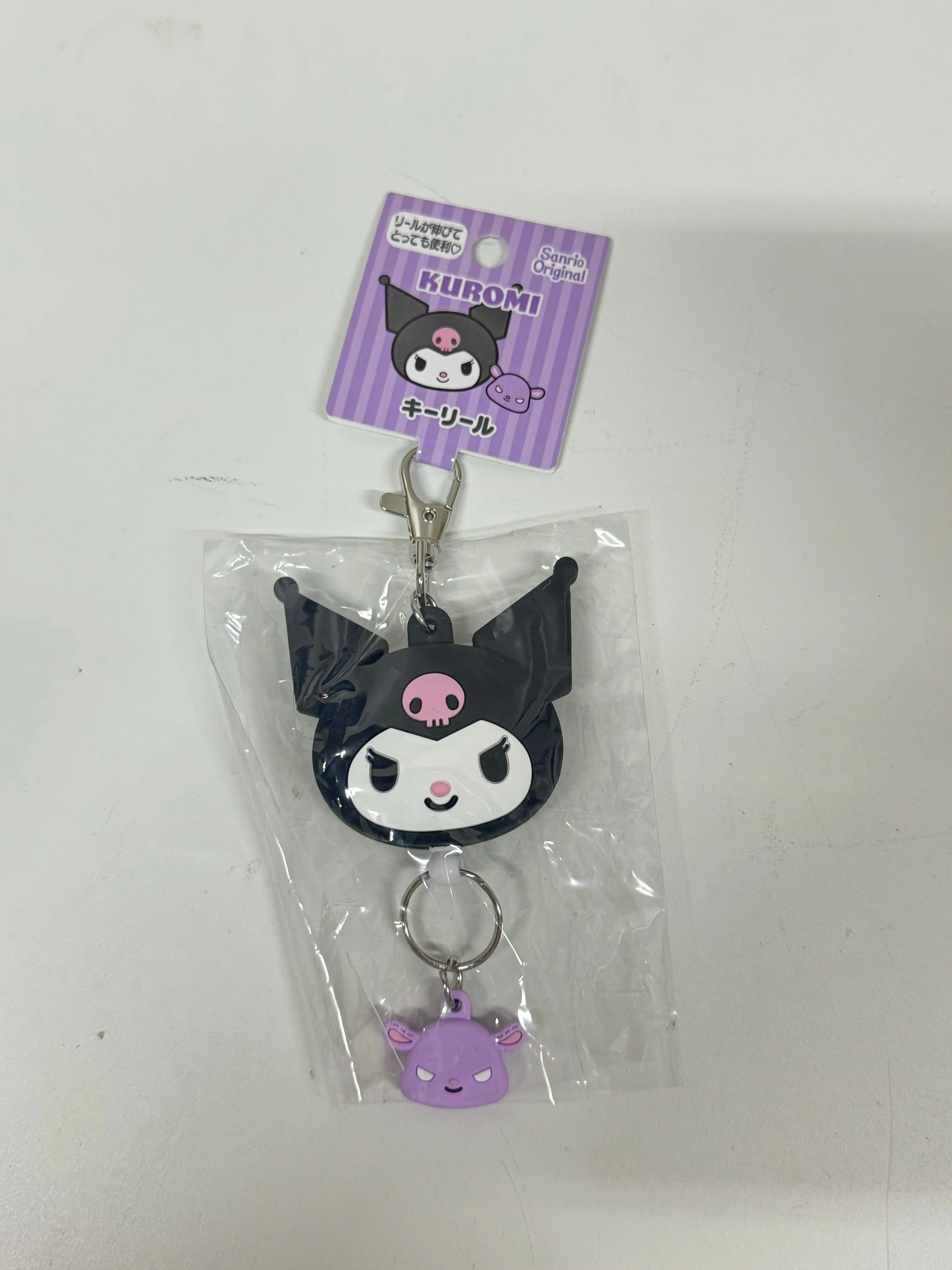 Sanrio Japan Hello Kitty My Melody Kuromi Cinnamoroll Pompompurin Pochacco Bad Badtz Maru Hangyodon Keroppi Gudetama Hanamaruobake - Retractable Keychain