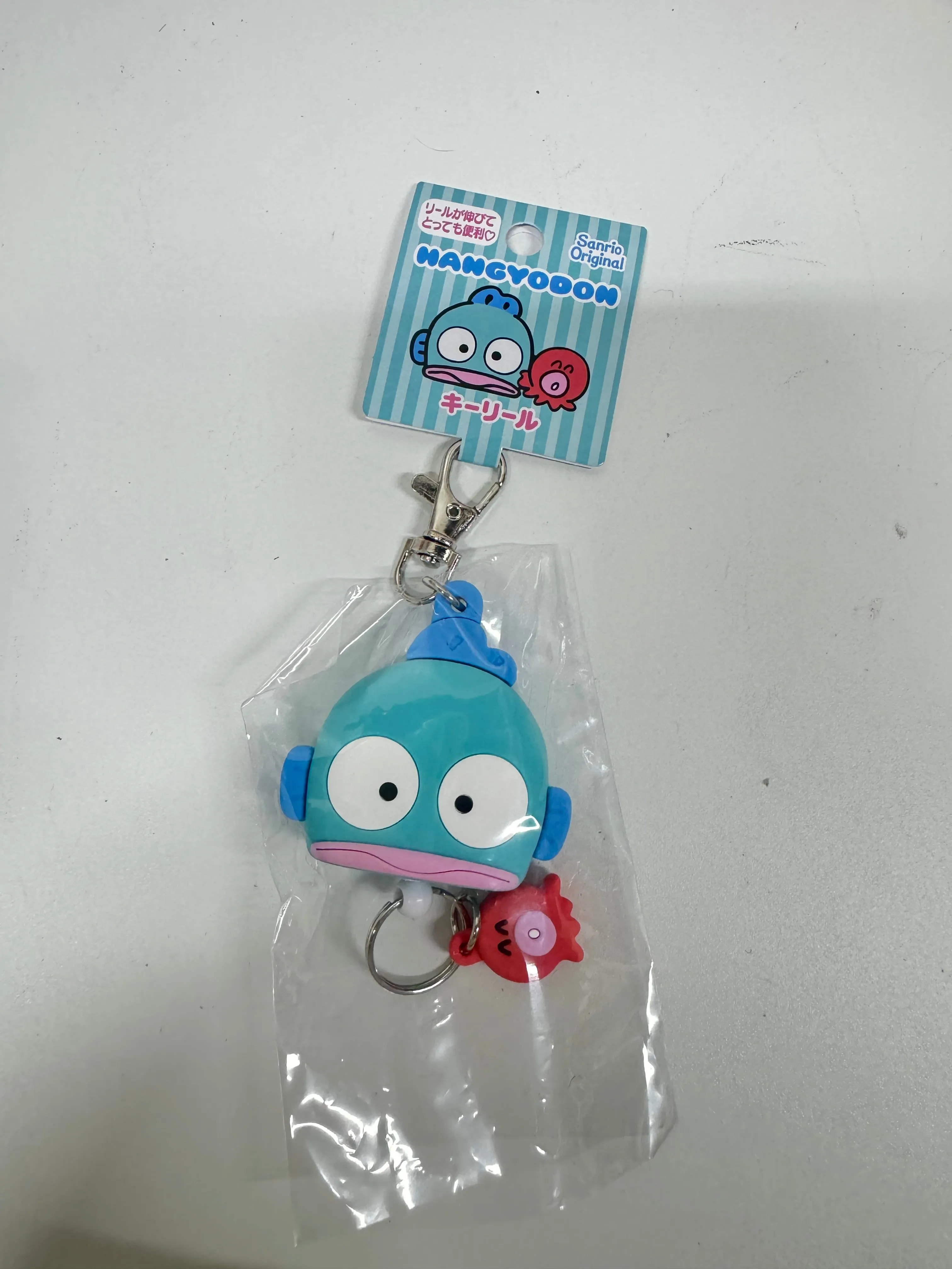 Sanrio Japan Hello Kitty My Melody Kuromi Cinnamoroll Pompompurin Pochacco Bad Badtz Maru Hangyodon Keroppi Gudetama Hanamaruobake - Retractable Keychain