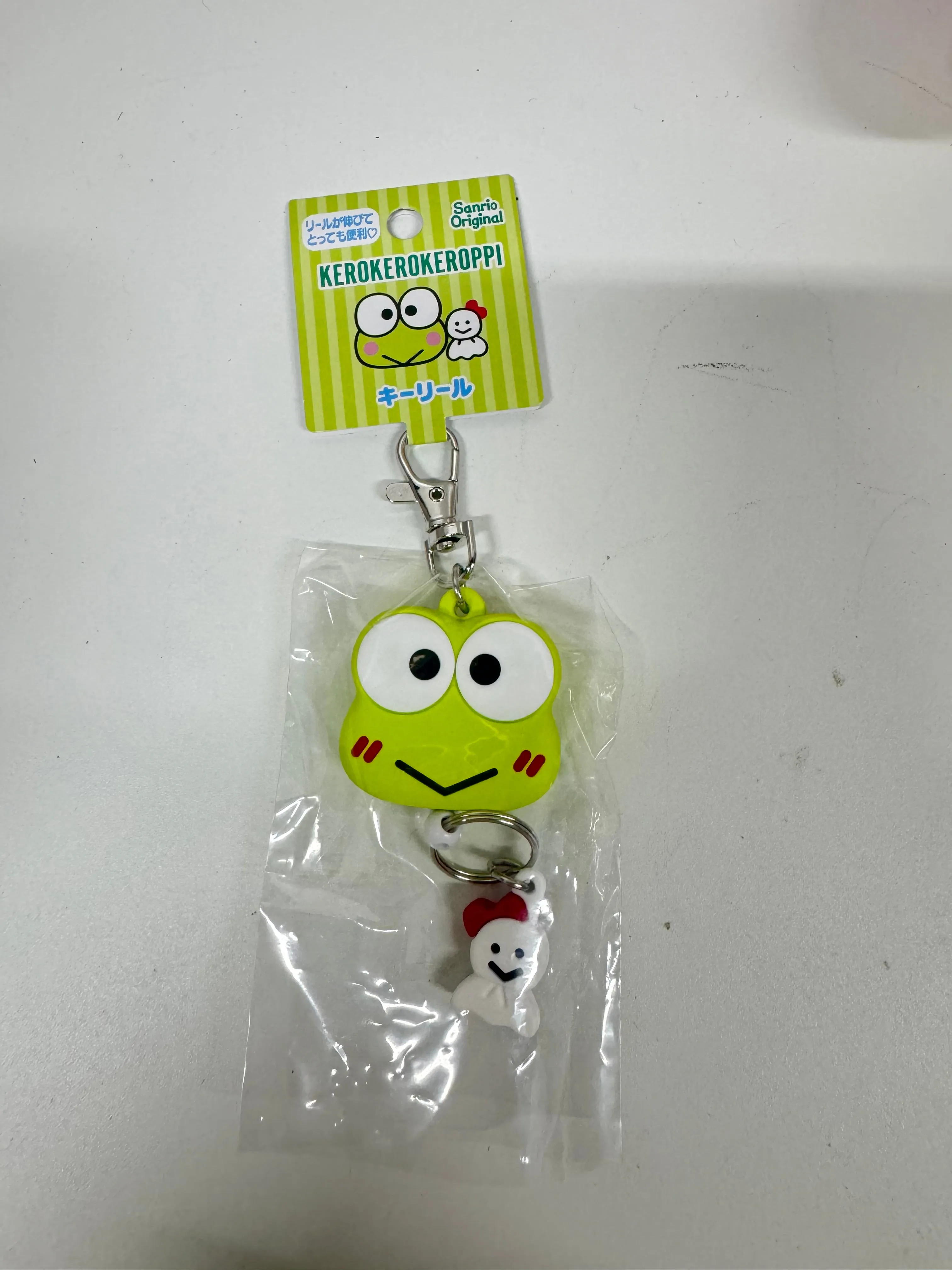 Sanrio Japan Hello Kitty My Melody Kuromi Cinnamoroll Pompompurin Pochacco Bad Badtz Maru Hangyodon Keroppi Gudetama Hanamaruobake - Retractable Keychain