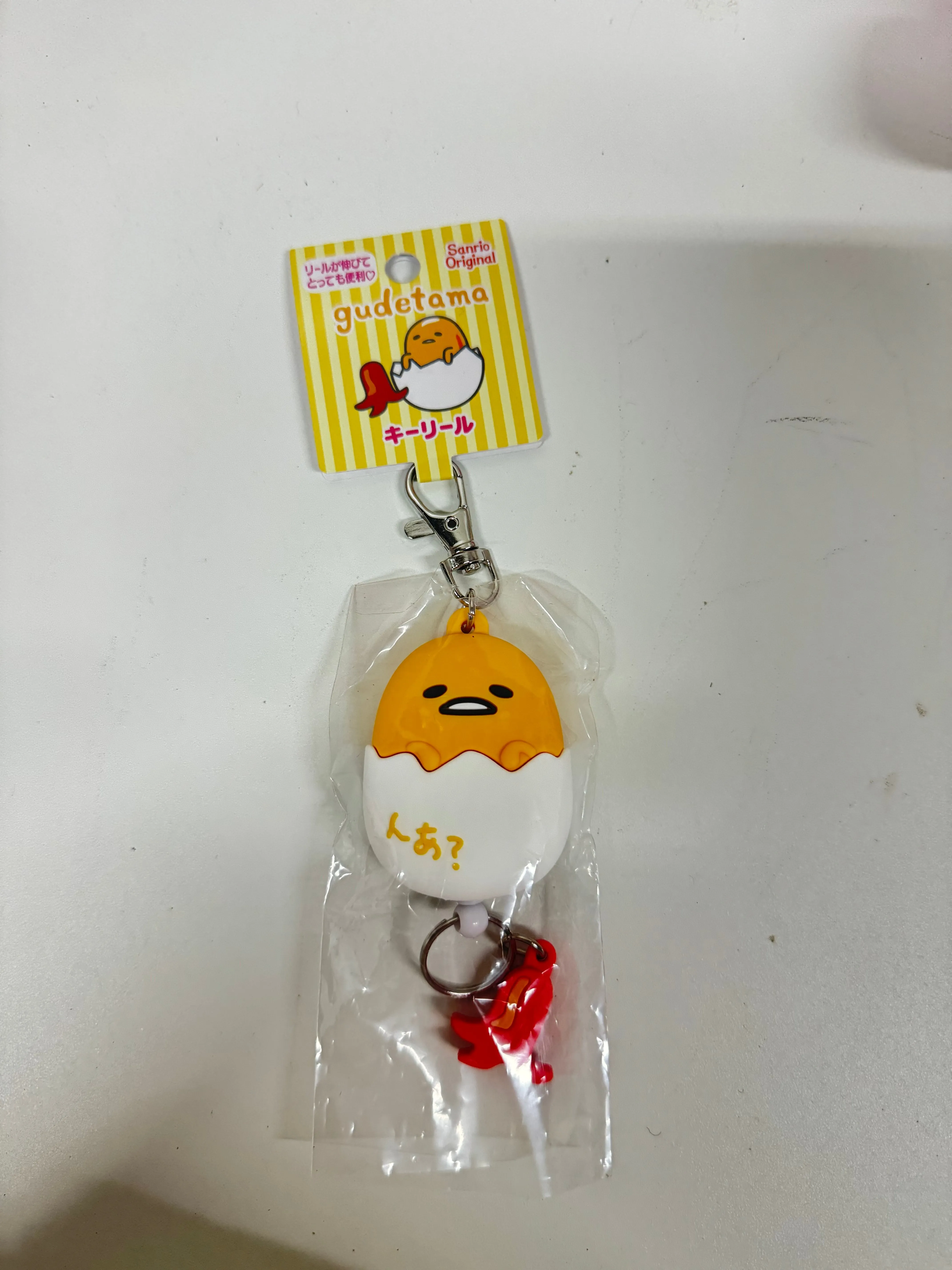 Sanrio Japan Hello Kitty My Melody Kuromi Cinnamoroll Pompompurin Pochacco Bad Badtz Maru Hangyodon Keroppi Gudetama Hanamaruobake - Retractable Keychain
