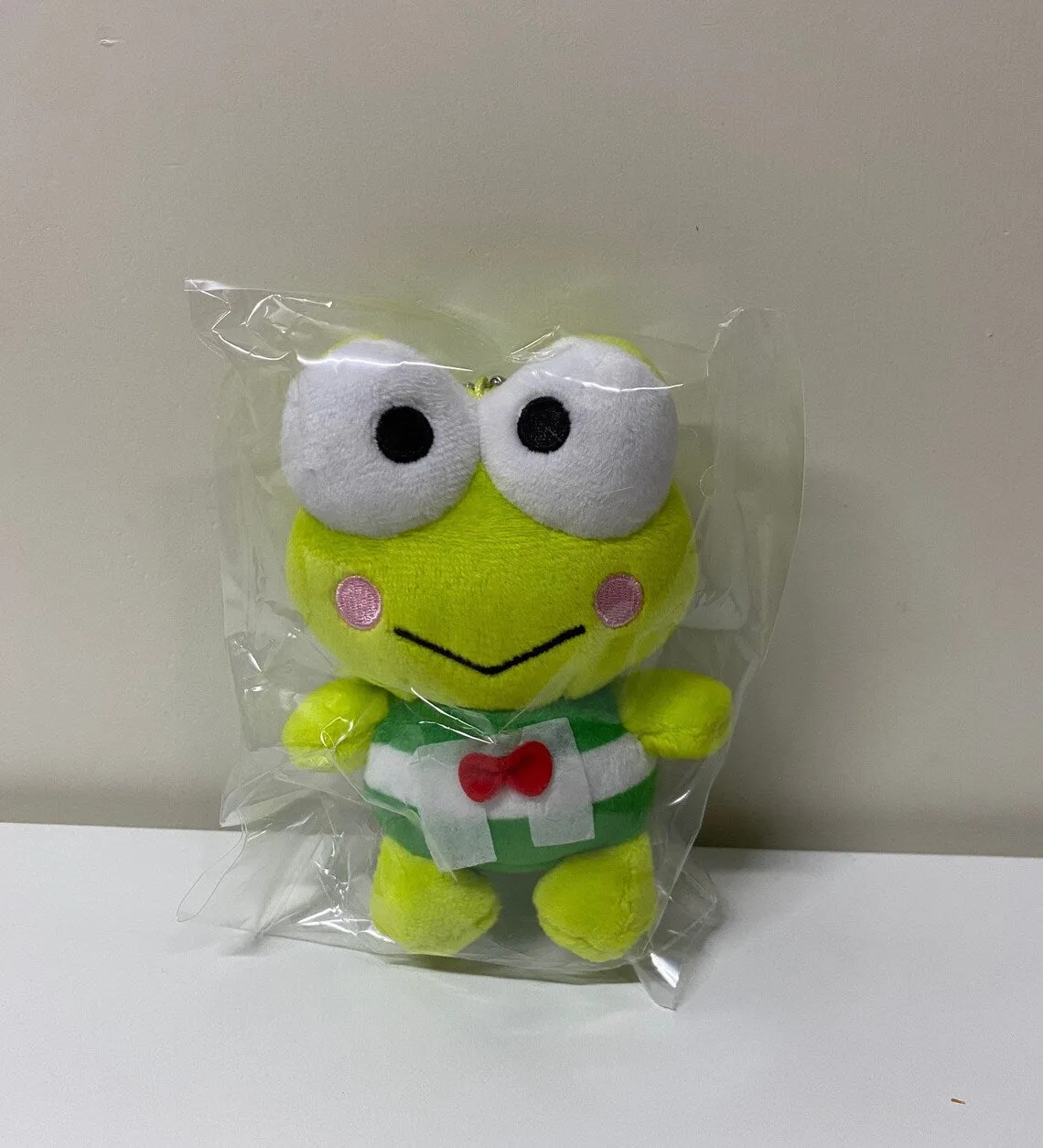 Sanrio Kerokerokeroppi Mini Plush Doll Keychain