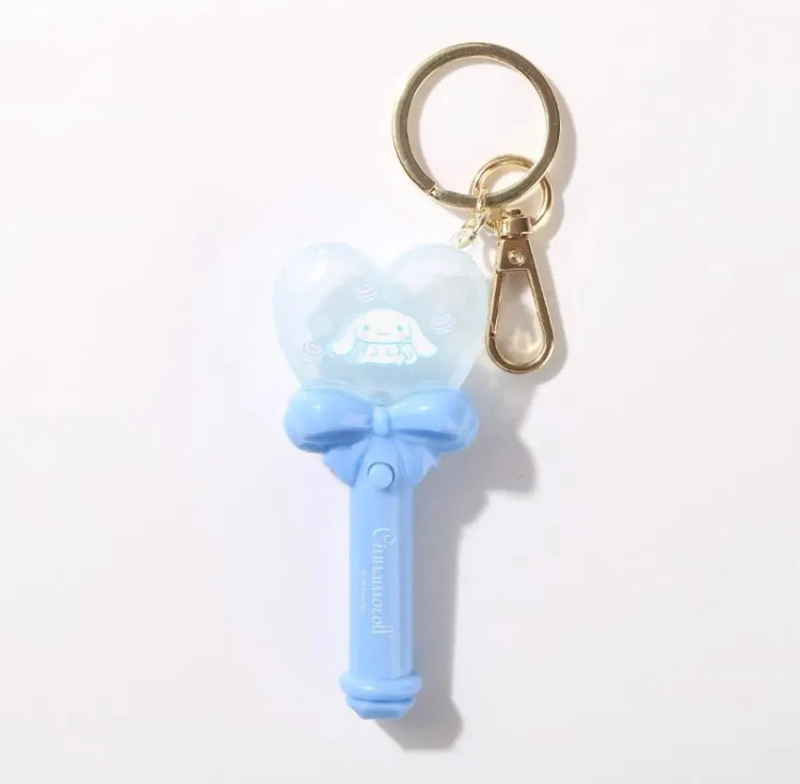 Sanrio Light Magic Wand Stick Hello Kitty Melody Kuromi Cinnamoroll Little Twin Stars Pompompurin Keychain