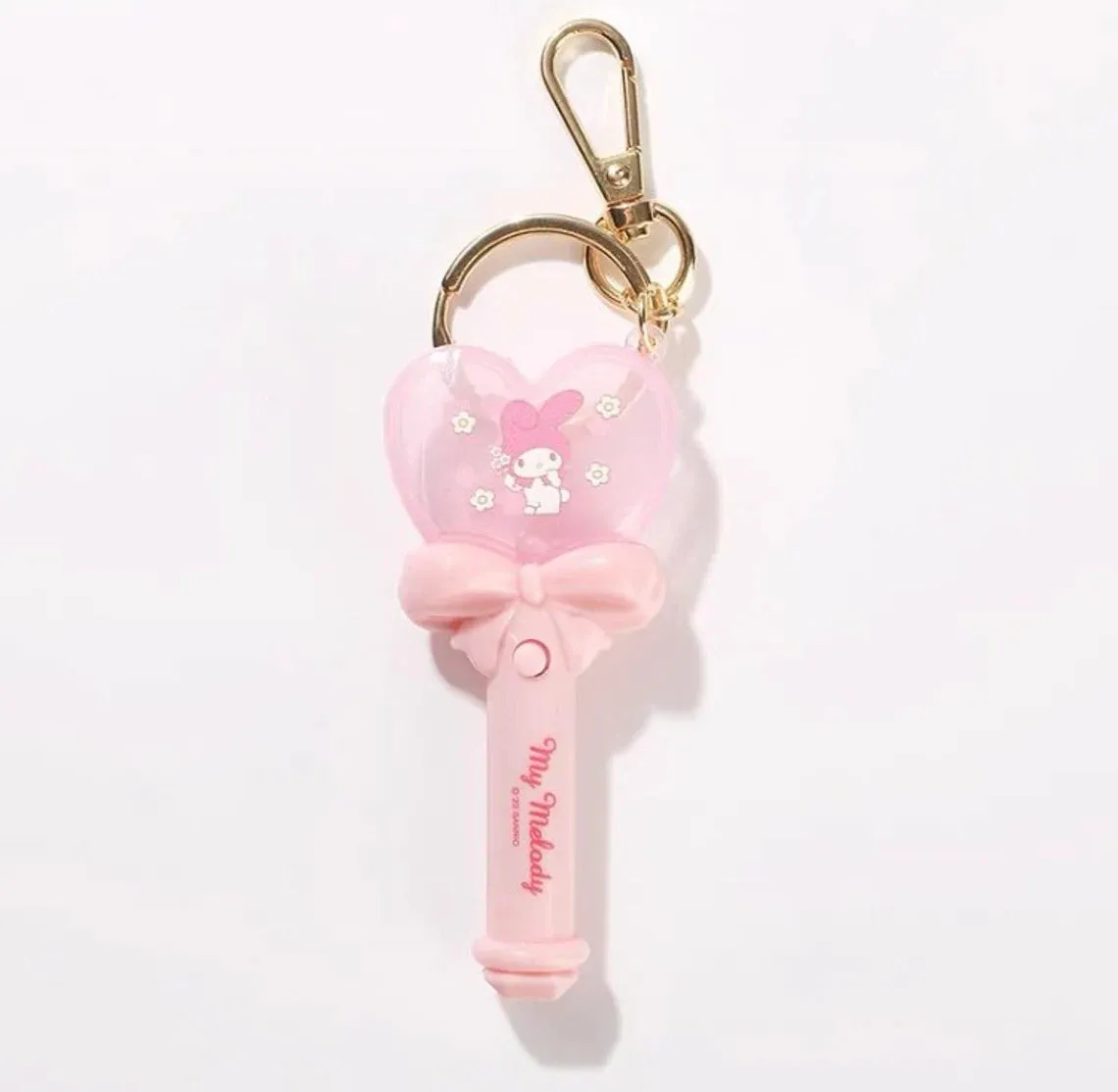 Sanrio Light Magic Wand Stick Hello Kitty Melody Kuromi Cinnamoroll Little Twin Stars Pompompurin Keychain