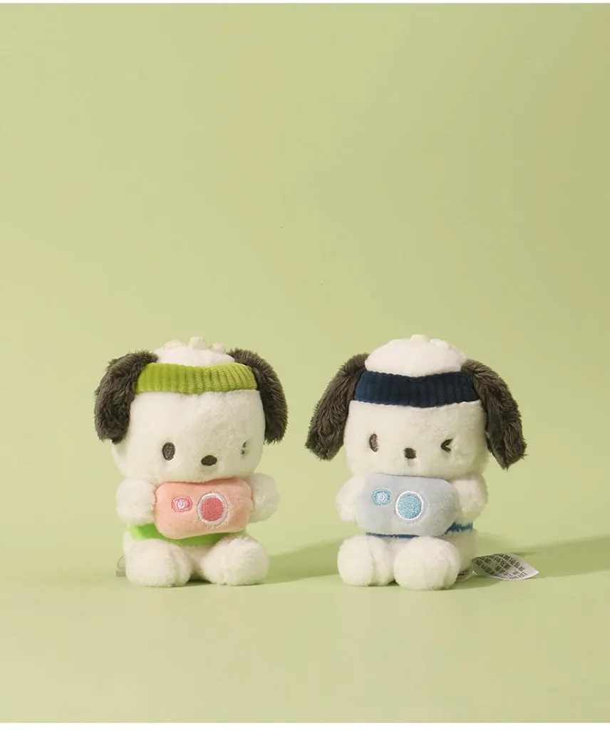 Sanrio Pochacco Camera Party Sailor Mini Plush Doll Keychain - Girlfriend Children Gift