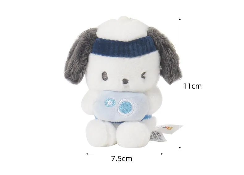 Sanrio Pochacco Camera Party Sailor Mini Plush Doll Keychain - Girlfriend Children Gift
