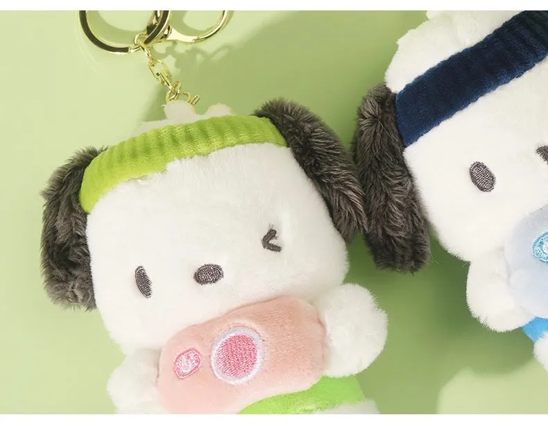 Sanrio Pochacco Camera Party Sailor Mini Plush Doll Keychain - Girlfriend Children Gift