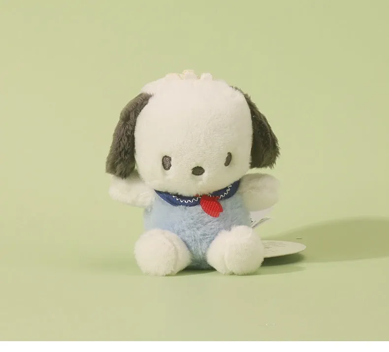 Sanrio Pochacco Camera Party Sailor Mini Plush Doll Keychain - Girlfriend Children Gift