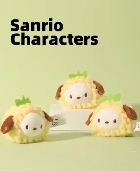 Sanrio Pochacco Pineapple Plush Keychain - Girlfriend Children Gift