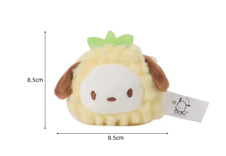 Sanrio Pochacco Pineapple Plush Keychain - Girlfriend Children Gift