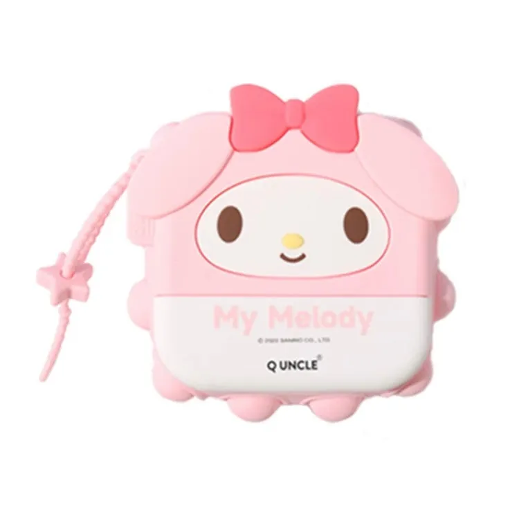 Sanrio Silicone Square PopBoom Purse Bag | Hello Kitty My Melody Kuromi Cinnamoroll KeroKeroKeroppi  - Playful Coin Bag Can put in Airpods EarPhone Children Gift