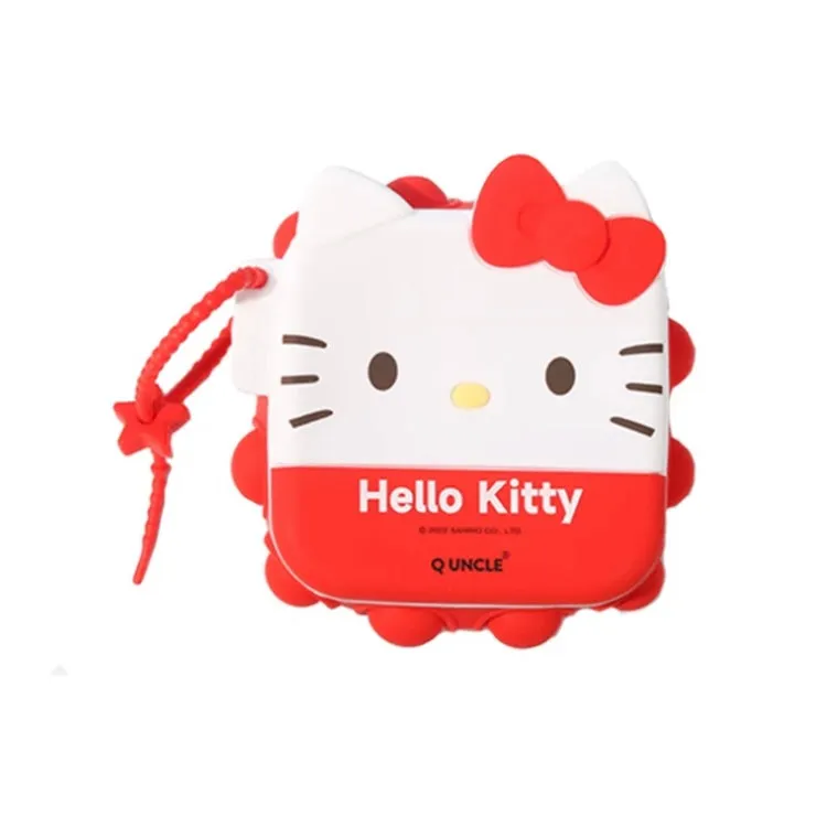 Sanrio Silicone Square PopBoom Purse Bag | Hello Kitty My Melody Kuromi Cinnamoroll KeroKeroKeroppi  - Playful Coin Bag Can put in Airpods EarPhone Children Gift