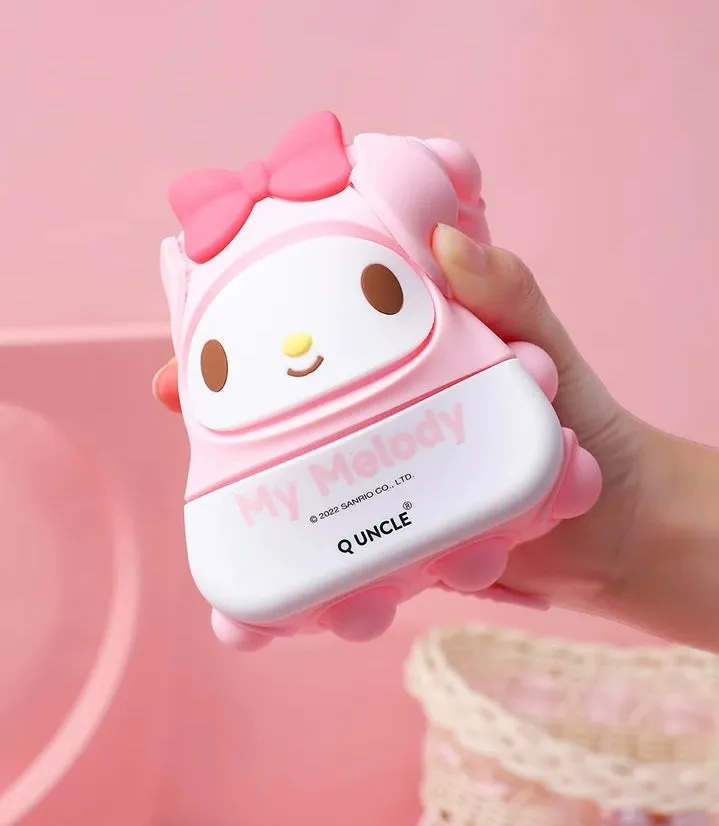 Sanrio Silicone Square PopBoom Purse Bag | Hello Kitty My Melody Kuromi Cinnamoroll KeroKeroKeroppi  - Playful Coin Bag Can put in Airpods EarPhone Children Gift