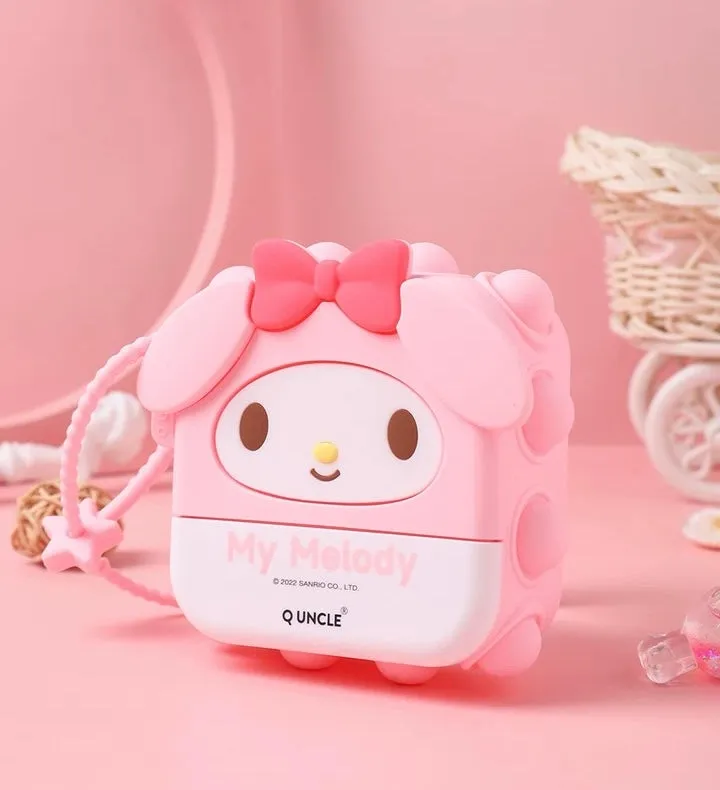 Sanrio Silicone Square PopBoom Purse Bag | Hello Kitty My Melody Kuromi Cinnamoroll KeroKeroKeroppi  - Playful Coin Bag Can put in Airpods EarPhone Children Gift