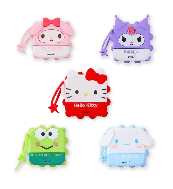 Sanrio Silicone Square PopBoom Purse Bag | Hello Kitty My Melody Kuromi Cinnamoroll KeroKeroKeroppi  - Playful Coin Bag Can put in Airpods EarPhone Children Gift