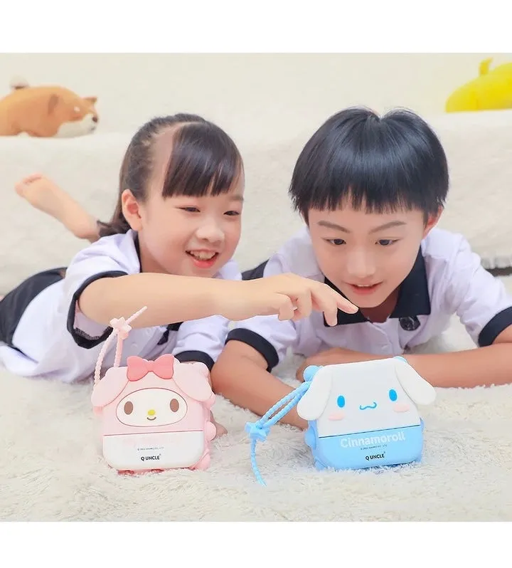 Sanrio Silicone Square PopBoom Purse Bag | Hello Kitty My Melody Kuromi Cinnamoroll KeroKeroKeroppi  - Playful Coin Bag Can put in Airpods EarPhone Children Gift