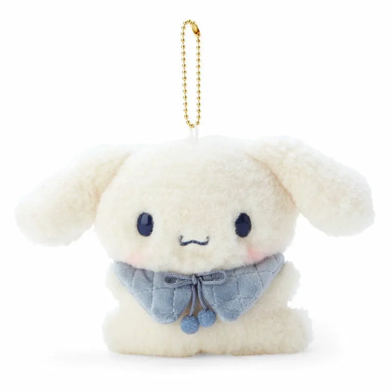 Sanrio Winter Style Collar Keychain  | My Melody Kuromi Cinnamoroll Pompompurin Pochacco - Small Plush Doll Keychain