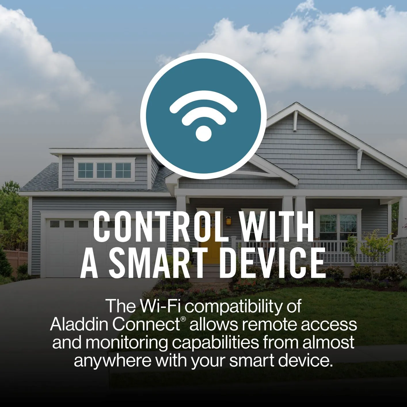 SilentMax LED Connect Ultra-Quiet Belt Drive Smart Garage Door Opener w/ LED lighting and Battery Backup   Aladdin