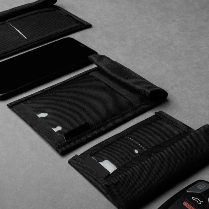 SLNT Utility Faraday Bags for Tablets and Multiple Devices Black