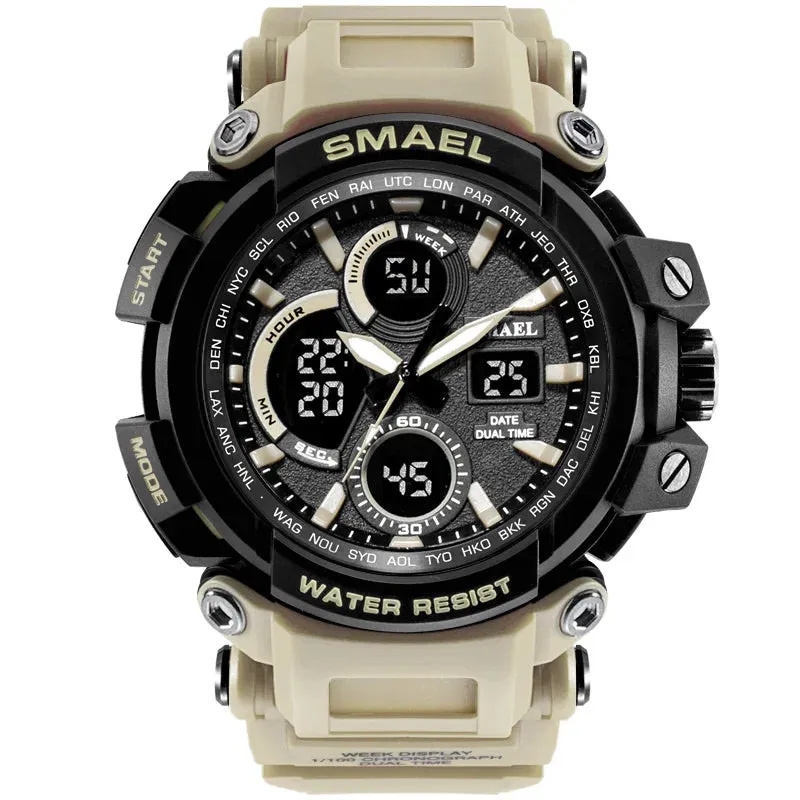 SMAEL Sport Watches Waterproof Men Watch LED Digital Watch Military Male Clock Relogio Masculino erkek kol saati 1708B Men Watch