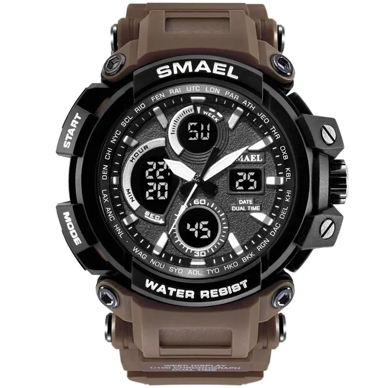 SMAEL Sport Watches Waterproof Men Watch LED Digital Watch Military Male Clock Relogio Masculino erkek kol saati 1708B Men Watch