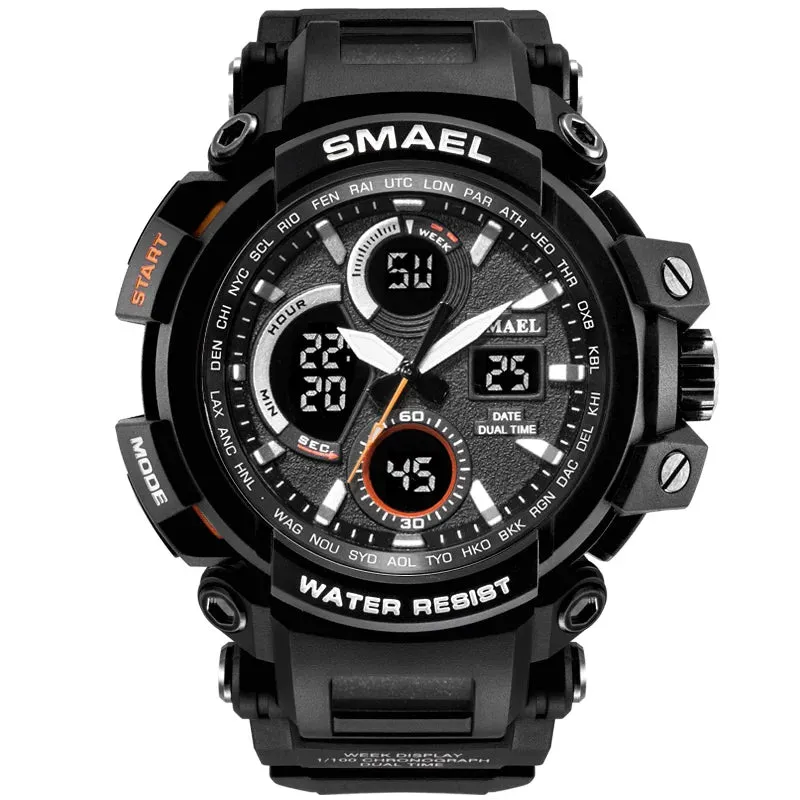 SMAEL Sport Watches Waterproof Men Watch LED Digital Watch Military Male Clock Relogio Masculino erkek kol saati 1708B Men Watch