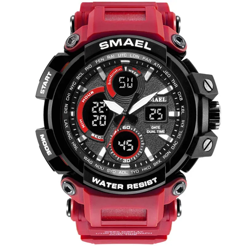 SMAEL Sport Watches Waterproof Men Watch LED Digital Watch Military Male Clock Relogio Masculino erkek kol saati 1708B Men Watch