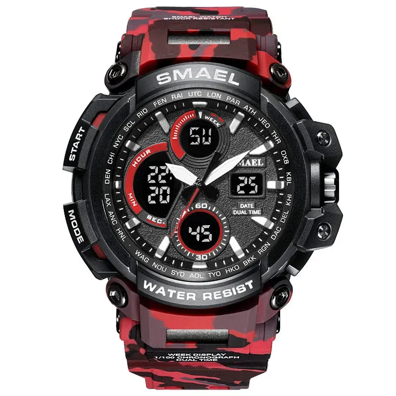 SMAEL Sport Watches Waterproof Men Watch LED Digital Watch Military Male Clock Relogio Masculino erkek kol saati 1708B Men Watch