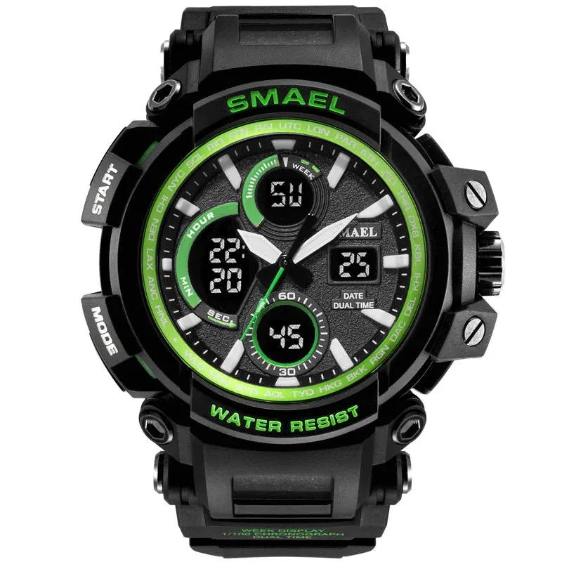 SMAEL Sport Watches Waterproof Men Watch LED Digital Watch Military Male Clock Relogio Masculino erkek kol saati 1708B Men Watch
