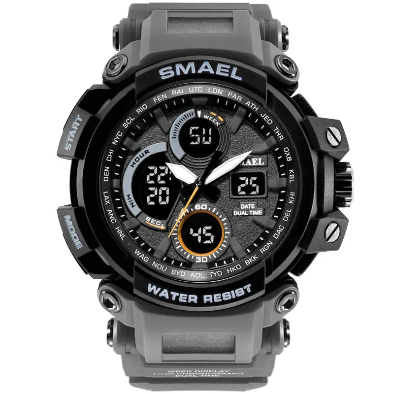 SMAEL Sport Watches Waterproof Men Watch LED Digital Watch Military Male Clock Relogio Masculino erkek kol saati 1708B Men Watch