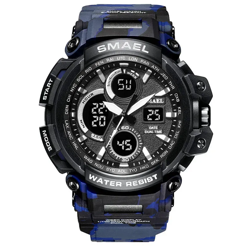 SMAEL Sport Watches Waterproof Men Watch LED Digital Watch Military Male Clock Relogio Masculino erkek kol saati 1708B Men Watch