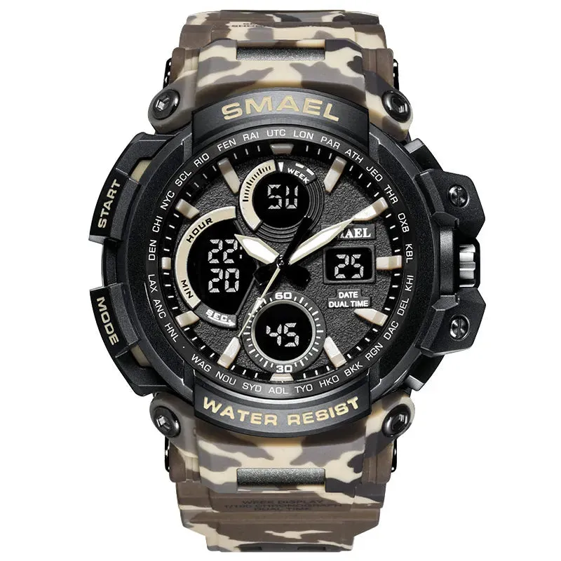 SMAEL Sport Watches Waterproof Men Watch LED Digital Watch Military Male Clock Relogio Masculino erkek kol saati 1708B Men Watch