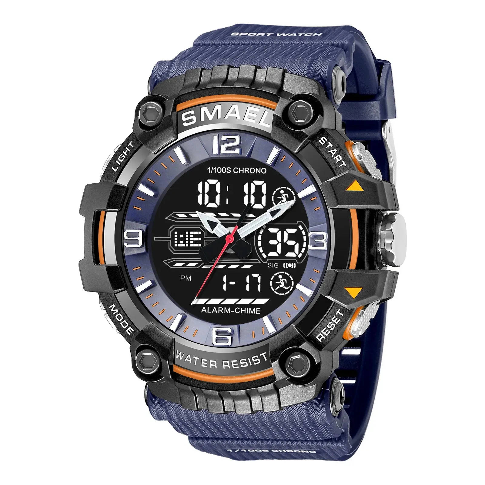 SMAEL Watch Men Sport Alarm Clock For Men 50M Waterproof Wristwatches 8089 Original Brand Men's Wristwatch Quartz Sports Watches