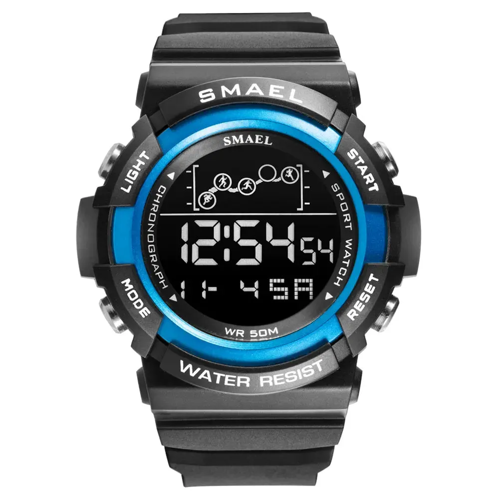 Sport Watch Men Digitak Clock SMAEL Mens Wristwatches LED Alarm Clocks Male Army Green Bracelet 1426  Waterproof Watches Digital
