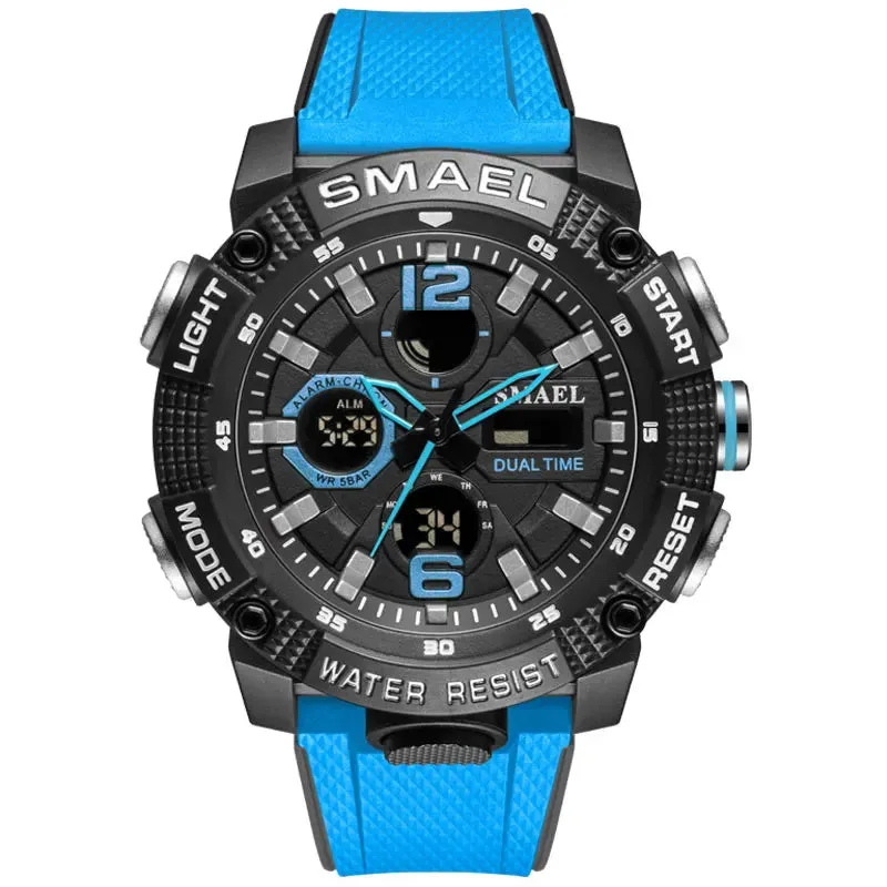 Sport Watches Waterproof 50M SMAEL Top Brand Luxury Watch Alarm Clock For Male Digital 8039 Men's Watch Wristwatch Military Army