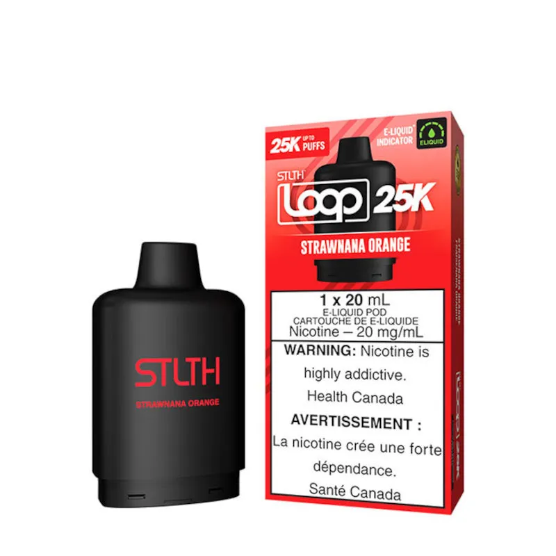 STLTH Loop 25K Pod - Strawnana Orange