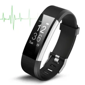 TechCode Running Activity Watch, Remote Camera Shooting Bracelet with Step Tracker Sleep Monitor,GPS,Message Notification Pedometer Wristband for IOS and Android Systems (Purple)