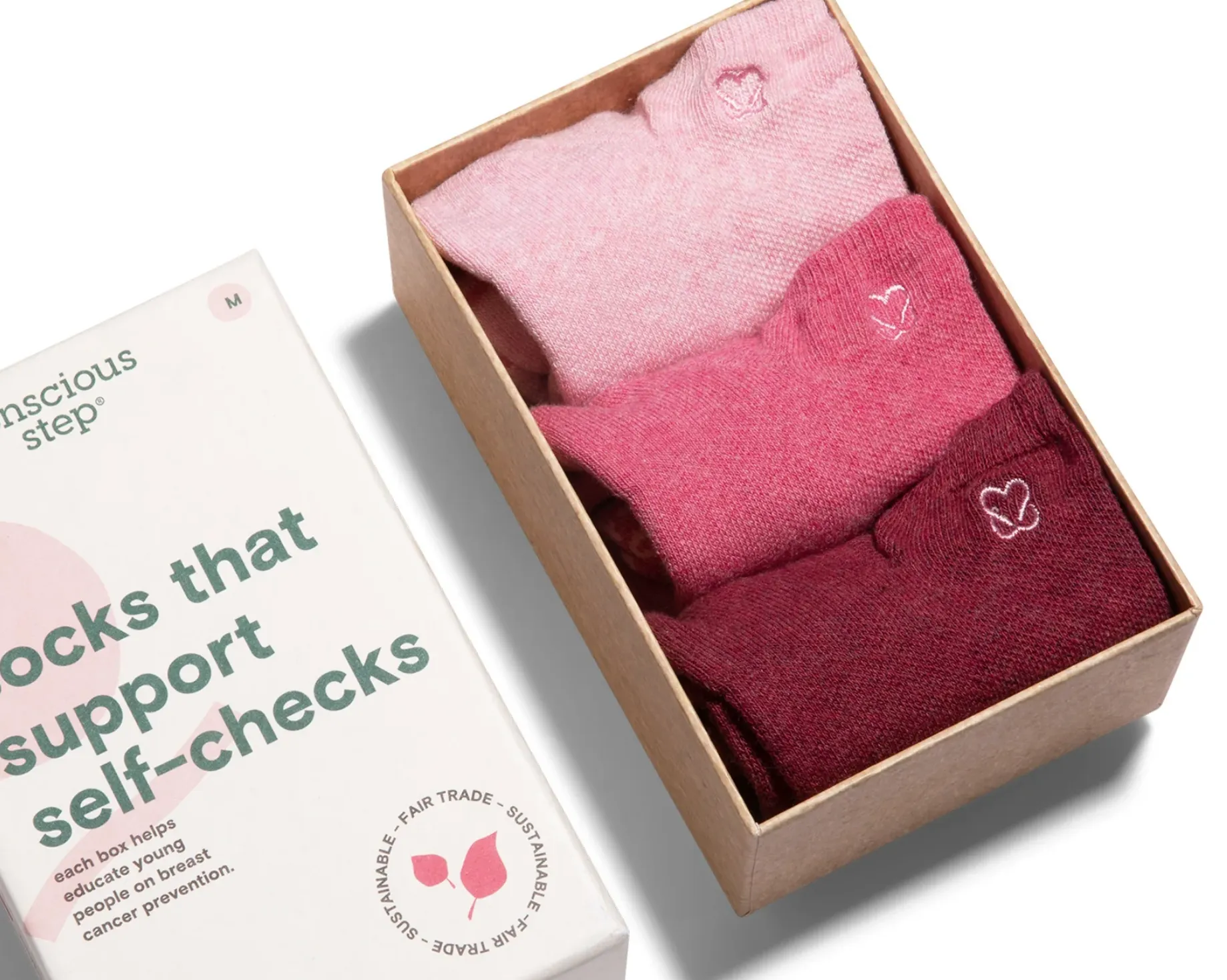 Three Pairs of Short Organic Ankle Socks that Support Women's Self Checks-Recycled