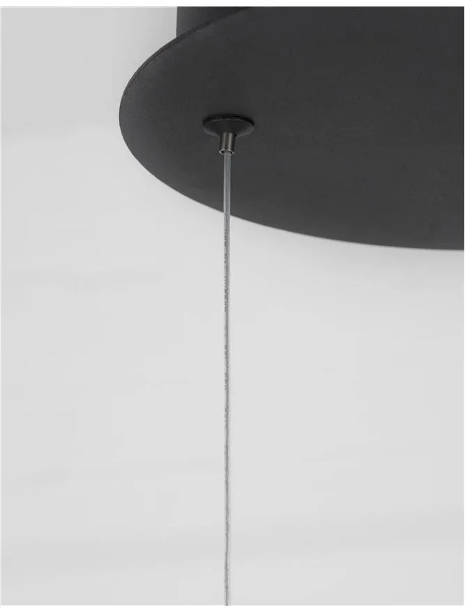 TRU Dimmable Sandy Black Aluminium & Acrylic Knot Pendant - ID 10365