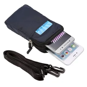 Universal Multi-function Double Layer Zipper Sports Waist /Shoulder -Universal Multi-Function Sports Waist Bag