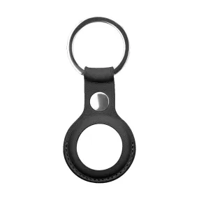 US 1-2 Pack Genuine Leather Air Tag Holder Keychain Case for Apple Air Tag Case